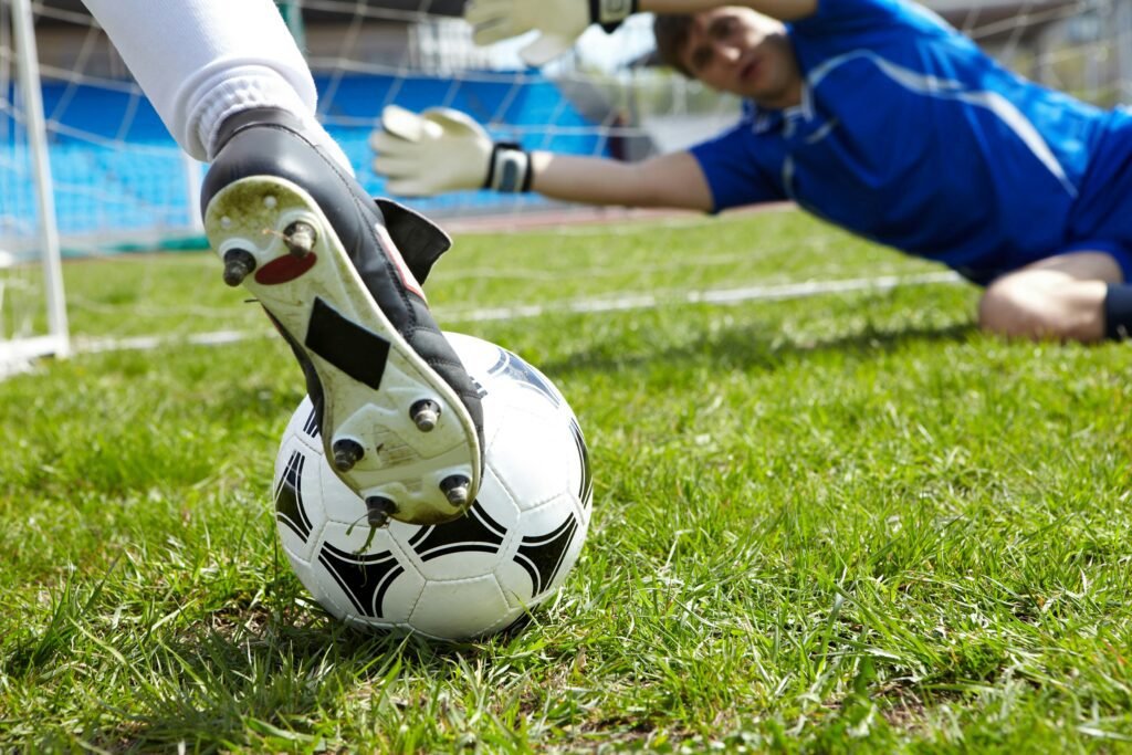 People playing football